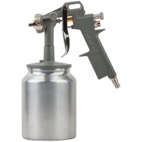 Краскопульт пневматический, алюминиевый нижний бачок 1000 мл, 1.5 мм (81001)