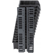 Набор Лотков для крепежа (15 шт. лотков 150х95х70 мм + 4 шт. планок), черные