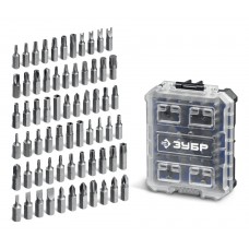 Набор специальных бит 66 предметов, система стыковки Z-БОКС Профессионал Спец ЗУБР 26394-H66