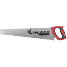 Ножовка по дереву универсальная, шаг 6,0 мм, пластиковая прорезиненная ручка 500 мм (40353)