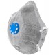 Полумаска фильтрующая, FFP1, формованная, 4-х слойная, угольный фильтр, с клапаном (12306)