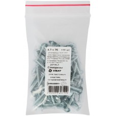 Саморезы для листовых пластин, остроконечные 4,2 х 25 100 шт Фасовка (22725-0)
