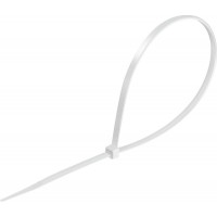 Хомуты-стяжки белые 3.6 x 250 мм нейлон РА66 100 шт СИБИН ХС-Б 3786-36-250