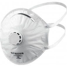 Полумаска фильтрующая коническая с клапаном выдоха KV-95 STAYER класс защиты FFP2 11110-2_z01  