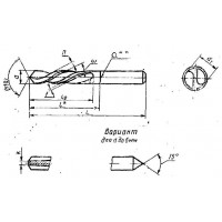 Сверло d 2,75 ц/х Р18 левое