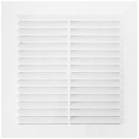Вентиляционная решетка, пластиковая, 150 х 150 мм, с сеткой (75021)