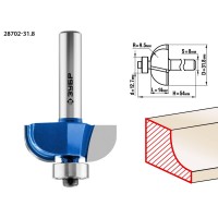Фреза кромочная калевочная №2 31.8?14 мм радиус 9.5 мм ЗУБР Профессионал 28702-31.8