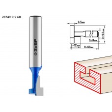 Фреза пазовая Т-образная №1 9.5 x 12 мм, высота 5 мм ЗУБР Профессионал 28749-9.5-60