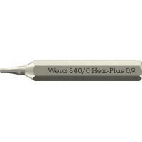840/0 Micro Hex-Plus Бита с внешним шестигранником, HEX 0.9 x 30 мм, хвостовик шестигранный 5/32