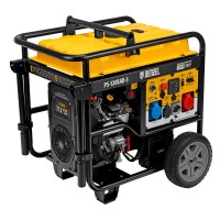 Генератор бензиновый PS-120EAD-3, 12 кВт,230/400 В, 40л, разъем ATS,перекл.режима,эл.старт Denzel (946984)