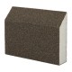 Губка для шлифования, 120 х 90 х 25 мм, трапеция, мягкая, P 80 Matrix (75729)