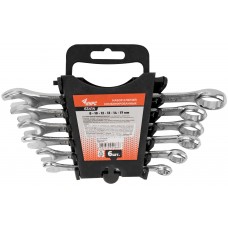 Ключи комбинированные в пластиковом держателе, набор 6 шт. ( 8-17 мм ) (63414)