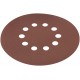 Круги шлифовальные с отверстиями (липучка), алюминий-оксидные, 225 мм, 5 шт. Р 100 (39895)