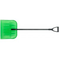 Лопата для уборки снега Профи поликарбонатная, алюминиевый черенок, средняя 460х400х1380 мм (68114)