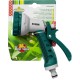 Поливочный пистолет 508C, 8 режимов, курок сзади, пластиковый с TPR RACO 4255-55/508C-18