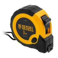 Рулетка 3м х 13мм, двухкомп. корпус, кнопка-пауза Denzel