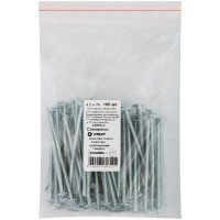 Саморезы для листовых пластин, наконечник-сверло 4,2 х 76 100 шт Фасовка (22855-0)