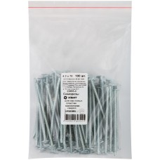 Саморезы для листовых пластин, наконечник-сверло 4,2 х 76 100 шт Фасовка (22855-0)