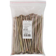 Шурупы желтопассированные, универсальные 6 х 120 50 шт Фасовка (21619-0)