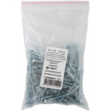 Шурупы оцинкованные, универсальные 4,5 х 40 100 шт Фасовка (20440-0)