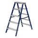 Стремянка двусторонняя 5 ступеней, стальная, Сибртех (97935)