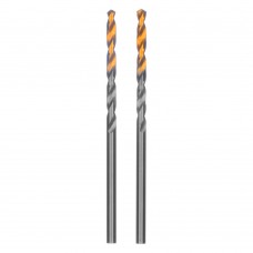 Сверло спиральное по металлу 2,5 x 57 мм, Р6М5, Golden Tip , 2шт. Denzel (718224)