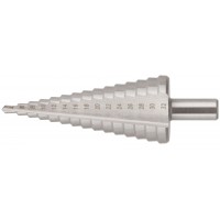 Сверло ступенчатое HSS по металлу, 15 ступеней, 4-32 мм