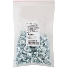 Винт с полуцилиндрич. головкой с полной резьбой оцинков. DIN 7985 6х10 100 шт Фасовка (27729-0)