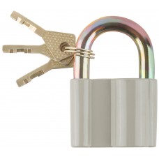 Замок навесной, корпус из алюминиевого сплава 55х42 мм, стальная дужка 10 мм (67015)
