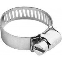 Хомут стальной Х-8П 8 - 13 мм, просечная лента 8 мм, цинк, 10 шт ЗУБР 37803-08-13-10