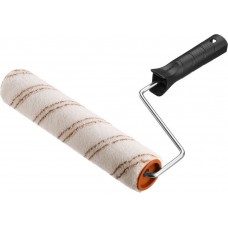 Малярный валик ОПТИМА-МИКРОТЕКС, 40 х 180 мм, бюгель 6 мм, ворс 7 мм, микрофибра, для средств защиты дерева ЗУБР 03545-18