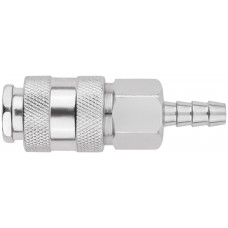 Адаптер быстросъемный с запорным клапаном с елочкой 8 мм (81241)