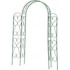 Декоративная арка АМПИР, 240 х 120 х 36 см, угловая, разборная, стальная GRINDA 422253