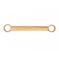 Ключ гаечный накидной двусторонний плоский 30х32 искробезопасный сплав BeCu, HORTZ