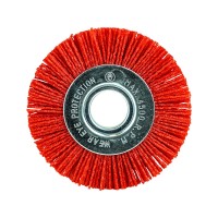 Кордщётка дисковая (абразивный нейлон 1.2 мм, P80, диаметр 100 мм, посадка 22.23 мм) BERGER BG1739