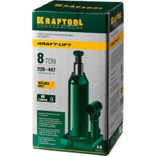 Домкрат бутылочный гидравлический 8 т, 230 - 457 мм KRAFT-LIFT KRAFTOOL 43462-8
