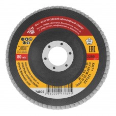 Круг лепестковый торцевой КЛТ-1, зернистость Р 60(25Н) 125 х 22.2 мм, 