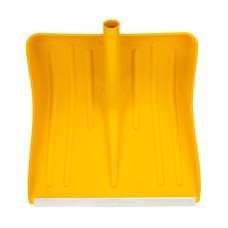 Лопата для уборки снега пластиковая, желтая, 420 х 425 мм, без черенка, Сибртех (61616)