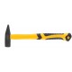 Молоток кованый, фиберглассовая усиленная ручка, антивибрационные накладки, Профи 300 гр. (44343)