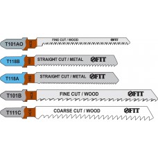 Набор полотен для электролобзика 5 шт. (T111C; T101B; T101AO; T118A; T118B) (41011)