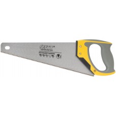 Ножовка по дереву, мелкий каленый зуб 12 ТPI, 3D заточка, 3К пласт.прорезиненная ручка, Профи 350 мм (40481)