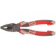 Плоскогубцы комбинированные Эталон, CrV сталь, ребра жесткости на губках, тефлоновое покрытие, 3К прорезиненные ручки 180 мм (50694)