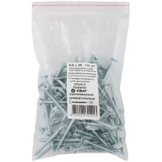 Шурупы оцинкованные, универсальные 4 х 45 100 шт Фасовка (20345-0)