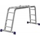 Алюминиевая четырехсекционная лестница-трансформер 4 x 3 ступени СИБИН ЛТ-43 38851
