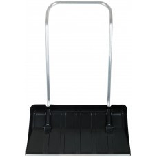 Скрепер для уборки снега на колесиках пластиковый, металлическая ручка, Профи 810x430х1220 мм (68136)