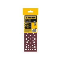 Лист шлифовальный на липучке STEHER BPS-720-S 70х198 мм Р240 56 отв. 5 шт. 35686-240  