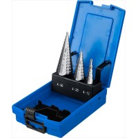 Набор ступенчатых сверл 4–30 мм, 3 шт, сталь Р6М5 ЗУБР Профессионал 29670-4-30-H3_z01