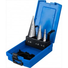 Набор ступенчатых сверл 4–30 мм, 3 шт, сталь Р6М5 ЗУБР Профессионал 29670-4-30-H3_z01