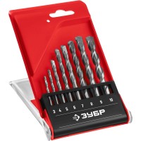 Набор сверл по бетону 8 шт (d 3-4-5-6-7-8-9-10 мм) ЗУБР 2922-H8_z02