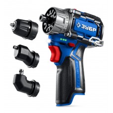 Модульная дрель-шуруповерт 12 В 45 Н·м без АКБ тип Т7 BRUSHLESS Профессионал ЗУБР КОМБИ #1 DB-125